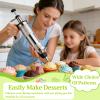 Suuker Dessert Decorating Syringe Set, Stainless Steel Frosting Piping Kit with 6 Icing Tips for Cake & Cupcake Decorating view 2