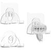 Linkidea 3 Pack Bathroom Razor Holder, Suction Cup & Adhesive Wall Mount Shaver Organizer, Compatible with Fusion 5, ProGlide Shield, Vector 3, Sensor 3 view 1