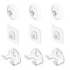 Linkidea 3 Pack Bathroom Razor Holder, Suction Cup & Adhesive Wall Mount Shaver Organizer, Compatible with Fusion 5, ProGlide Shield, Vector 3, Sensor 3 view 2