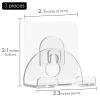 Linkidea 3 Pack Bathroom Razor Holder, Suction Cup & Adhesive Wall Mount Shaver Organizer, Compatible with Fusion 5, ProGlide Shield, Vector 3, Sensor 3 view 4