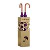 WXYZ Umbrella Stand Rack Golden Light Luxury Umbrella Stand, Hollowout Iron Umbrella Storage Rack, Suitable for Home Entrances, Corridors, Offices, Shops 15x15x50cm view 1