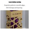 WXYZ Umbrella Stand Rack Golden Light Luxury Umbrella Stand, Hollowout Iron Umbrella Storage Rack, Suitable for Home Entrances, Corridors, Offices, Shops 15x15x50cm view 4