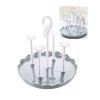 4 Cups Placed Upside Down Crazy Susan Thick Material Glass Cup Storage Rack for Draining Turntable Removable and Separated Design (Not Including Glass) view 1