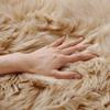 SERISSA Soft Round Faux Sheepskin Fur Area Rug Beige Circle Fluffy Rugs Circular Shaggy Rug Plush Circle Carpet Play Mats for Kids Girls Room Princess Castle Christmas, 5ft Diameter view 4