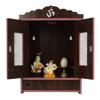 Lyrics Creation Beautiful MDF Wooden Temple,Home Temple, Pooja Mandir, Wall Hanging and Table Top Home Mandir Temple, Home Decor Beautiful Wooden Temple, Dark Brown (43*23*19 cm) (Dark Brown) view 1