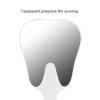 Agatige Tooth Shaped Handheld Mirror, Tooth Shaped Dental Mirror Cute Design Handle Makeup Cosmetic Mirror Portable Dental Accessory with Handle for Women Men (1PCS, White) view 3