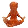 AB Tools Sitting Yoga Ginger Cat Zen Ornament Statue Meditating Garden House Decor view 4