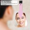 Agatige Tooth Shaped Handheld Mirror, Tooth Shaped Dental Mirror Cute Design Handle Makeup Cosmetic Mirror Portable Dental Accessory with Handle for Women Men (1PCS, Pink) view 3
