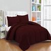 Urban Bedding 500 TC 100% Egyptian Cotton 11 Pcs Bed-in-a-Bag Comforter Includes Bedspread/dust Ruffle Skirt, Sheet Set Upto 25" Deep Pocket - Twin - Wine view 1