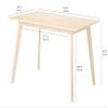 Amazon Basics FSC Certified Solid Wood Kitchen Rectangular Dining Table, Easy to Assemble, 29.5"D x 47.2"W x 29.5"H, Natural Wood view 3