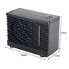 12V Car Air Cooler, Mini Evaporative Dashboard Fan with 2 Speed Settings, Black view 3