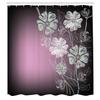 Ambesonne Art Shower Curtain, Hand Drawn Cherry Blossoms Fantasy Bridal Garden Anniversary Theme Spring Season, Cloth Fabric Bathroom Decor Set with Hooks, 84" Long Extra, Pale Olive view 2