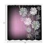 Ambesonne Art Shower Curtain, Hand Drawn Cherry Blossoms Fantasy Bridal Garden Anniversary Theme Spring Season, Cloth Fabric Bathroom Decor Set with Hooks, 84" Long Extra, Pale Olive view 3