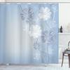 Ambesonne Art Shower Curtain, Hand Drawn Cherry Blossoms Fantasy Bridal Garden Anniversary Theme Spring Season, Cloth Fabric Bathroom Decor Set with Hooks, 84" Long Extra, Pale Azure view 1