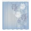 Ambesonne Art Shower Curtain, Hand Drawn Cherry Blossoms Fantasy Bridal Garden Anniversary Theme Spring Season, Cloth Fabric Bathroom Decor Set with Hooks, 84" Long Extra, Pale Azure view 2