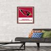 Trends International NFL Arizona Cardinals - Logo 21 Wall Poster, 22.4L x 14.7W, Mahogany Framed Version view 2