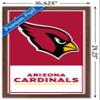 Trends International NFL Arizona Cardinals - Logo 21 Wall Poster, 22.4L x 14.7W, Mahogany Framed Version view 3