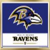 NFL Baltimore Ravens - Logo 21 Wall Poster, 34L" x 22.4W", Gold Framed Version view 1