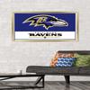 NFL Baltimore Ravens - Logo 21 Wall Poster, 34L" x 22.4W", Gold Framed Version view 2