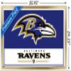 NFL Baltimore Ravens - Logo 21 Wall Poster, 34L" x 22.4W", Gold Framed Version view 3