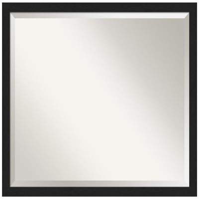 Amanti Art Black Wall Mirror 24x30 Grace Brushed Metallic Black Narrow Rectangle Bathroom Mirror for Wall Decor Living Room, Large Modern Frame, Hangs Horizonally and Vertically, Bathroom Decor,