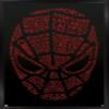 Trends International Marvel Comics Spider-Man - Word Mask Wall Poster, 22.4L x 14.7W, Black Framed Version view 1