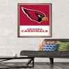 Trends International NFL Arizona Cardinals - Logo 21 Wall Poster, 34L x 22.4W, Bronze Framed Version view 2