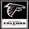 Trends International NFL Atlanta Falcons - Logo 21 Wall Poster, 34L x 22.4W, Black Framed Version view 1