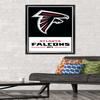 Trends International NFL Atlanta Falcons - Logo 21 Wall Poster, 34L x 22.4W, Black Framed Version view 2
