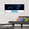 Trends International NFL Carolina Panthers - Logo 21 Wall Poster, 34L x 22.4W, White Framed Version view 2