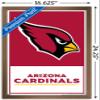 Trends International NFL Arizona Cardinals - Logo 21 Wall Poster, 22.4L x 14.7W, Bronze Framed Version view 3