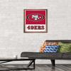 NFL San Francisco 49ers - Logo 21 Wall Poster, 22.4L" x 14.7W", Bronze Framed Version view 2