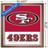 NFL San Francisco 49ers - Logo 21 Wall Poster, 22.4L" x 14.7W", Bronze Framed Version view 3