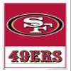 NFL San Francisco 49ers - Logo 21 Wall Poster, 22.4L" x 14.7W", White Framed Version view 1