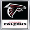 Trends International NFL Atlanta Falcons - Logo 21 Wall Poster, 22.4L x 14.7W, Silver Framed Version view 1