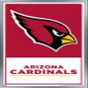 Trends International NFL Arizona Cardinals - Logo 21 Wall Poster, 22.4L x 14.7W, Silver Framed Version view 1