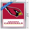 Trends International NFL Arizona Cardinals - Logo 21 Wall Poster, 22.4L x 14.7W, Silver Framed Version view 3