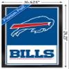 NFL Buffalo Bills - Logo 21 Wall Poster, 22.4L" x 14.7W", Black Framed Version view 3