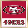 NFL San Francisco 49ers - Logo 21 Wall Poster, 22.4L" x 14.7W", Gold Framed Version view 1