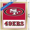 NFL San Francisco 49ers - Logo 21 Wall Poster, 22.4L" x 14.7W", Gold Framed Version view 3