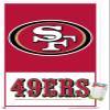 NFL San Francisco 49ers - Logo 21 Wall Poster, 34L" x 22.4W", Premium Poster & Mount Bundle view 1