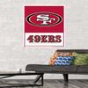 NFL San Francisco 49ers - Logo 21 Wall Poster, 34L" x 22.4W", Premium Poster & Mount Bundle view 2