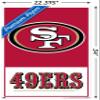 NFL San Francisco 49ers - Logo 21 Wall Poster, 34L" x 22.4W", Premium Poster & Mount Bundle view 3