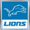 NFL Detroit Lions - Logo 21 Wall Poster, 34L" x 22.4W", Silver Framed Version view 1