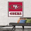 NFL San Francisco 49ers - Logo 21 Wall Poster, 34L" x 22.4W", Barnwood Framed Version view 2