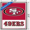 NFL San Francisco 49ers - Logo 21 Wall Poster, 34L" x 22.4W", Barnwood Framed Version view 3