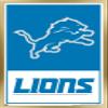 NFL Detroit Lions - Logo 21 Wall Poster, 34L" x 22.4W", Gold Framed Version view 1