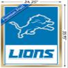 NFL Detroit Lions - Logo 21 Wall Poster, 34L" x 22.4W", Gold Framed Version view 3