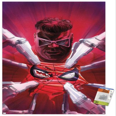 Trends International Marvel Comics Doctor Octopus - The Amazing Spider-Man #20 Wall Poster, 22.37" x 34.00", Premium Poster & Push Pin Bundle