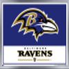 NFL Baltimore Ravens - Logo 21 Wall Poster, 22.4L" x 14.7W", Silver Framed Version view 1